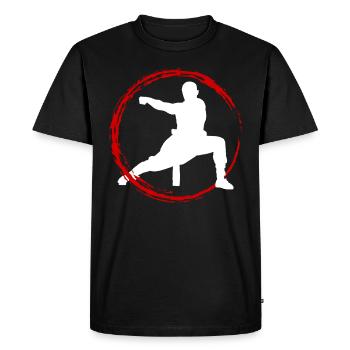 Karate Freizeit Geschenk Karateka - Männer Premium Bio T-Shirt - Schwarz - Vorne - Nico (187cm)