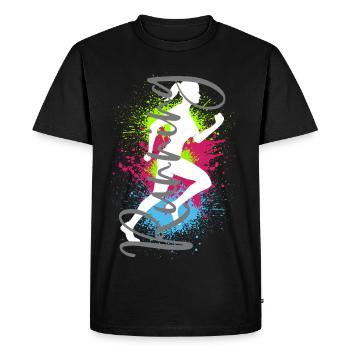 Running Sports Jogger Woman Racing Jogging Running - Men's Premium Organic T-Shirt - black - Front - Nico (187cm)