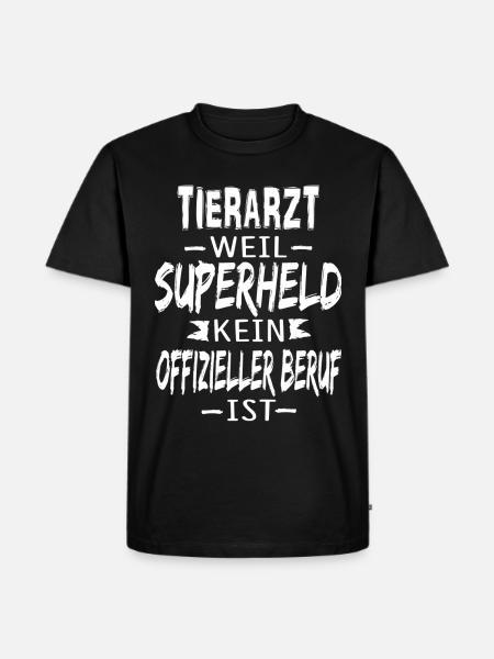 TIERARZT - Männer Premium Bio T-Shirt - Schwarz