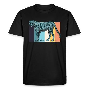 Cheetah cheetahs - Men's Premium Organic T-Shirt - black - Front - Nico (187cm)