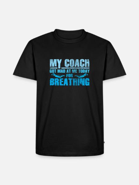 Swimming training swimming - Men's Premium Organic T-Shirt - black