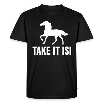 Island cheval shirt islandais islandpone cadeau - T-shirt Premium bio Homme - noir - Devant - Nico (187cm)