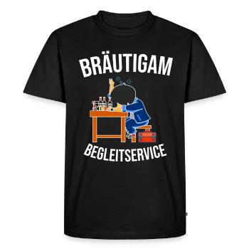 Chemise de douche mariage cadeau de mariage mariage Polter - T-shirt Premium bio Homme - noir - Devant - Nico (187cm)