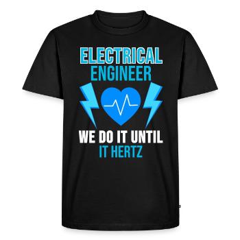 Electrical Engineering Shirt Engineer Occupation Gift - Men's Premium Organic T-Shirt - black - Front - Nico (187cm)
