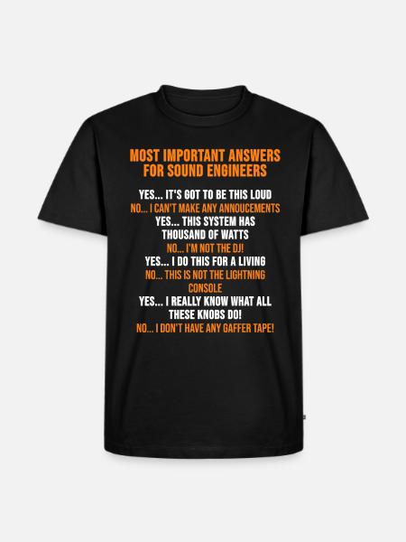 Tontechniker Techniker Sound Ingenieur Geschenk - Männer Premium Bio T-Shirt - Schwarz