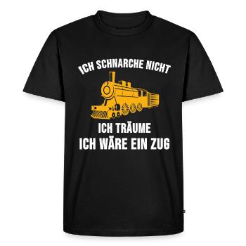 Lokführer Modellbauer Zug Spruch Lustige Geschenk - T-shirt Premium bio Homme - noir - Devant - Nico (187cm)