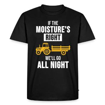 Cadeau de vilain Tracteur Trekker Farmer Farmer - T-shirt Premium bio Homme - noir - Devant - Nico (187cm)