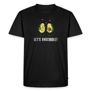 Cajoler l'avocat laisse les couples romantiques d'Avocuddle - T-shirt Premium bio Homme - noir - Devant - Nico (187cm)