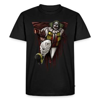 Cadeau de costume de clown de meurtre d'horreur de Halloween - T-shirt Premium bio Homme - noir - Devant - Nico (187cm)