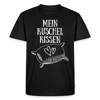Cadeau pour amis de Noël coussins câlins - T-shirt Premium bio Homme - noir - Devant - Nico (187cm)