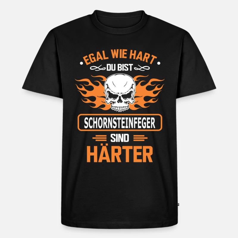 schornsteinfeger - Männer Premium Bio T-Shirt - Schwarz