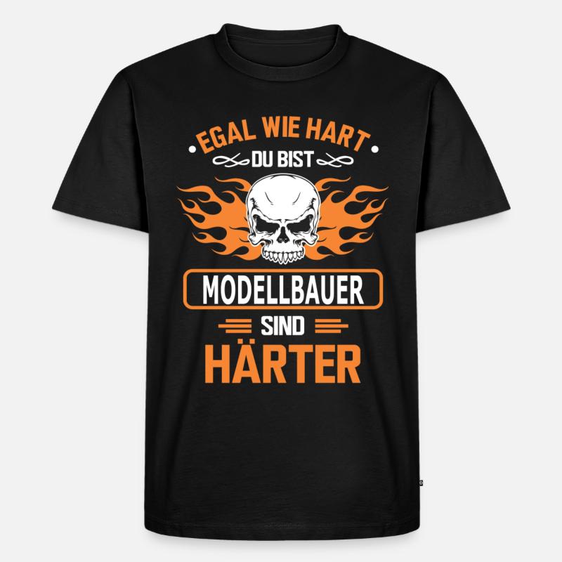 modellbauer - Männer Premium Bio T-Shirt - Schwarz
