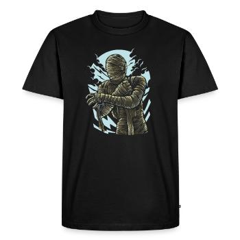 the Mummy - Men's Premium Organic T-Shirt - black - Front - Nico (187cm)