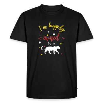 Jaguar - détenue par un jaguar - T-shirt Premium bio Homme - noir - Devant - Nico (187cm)