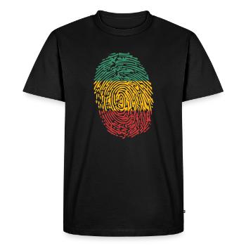 rasta - T-shirt Premium bio Homme - noir - Devant - Nico (187cm)