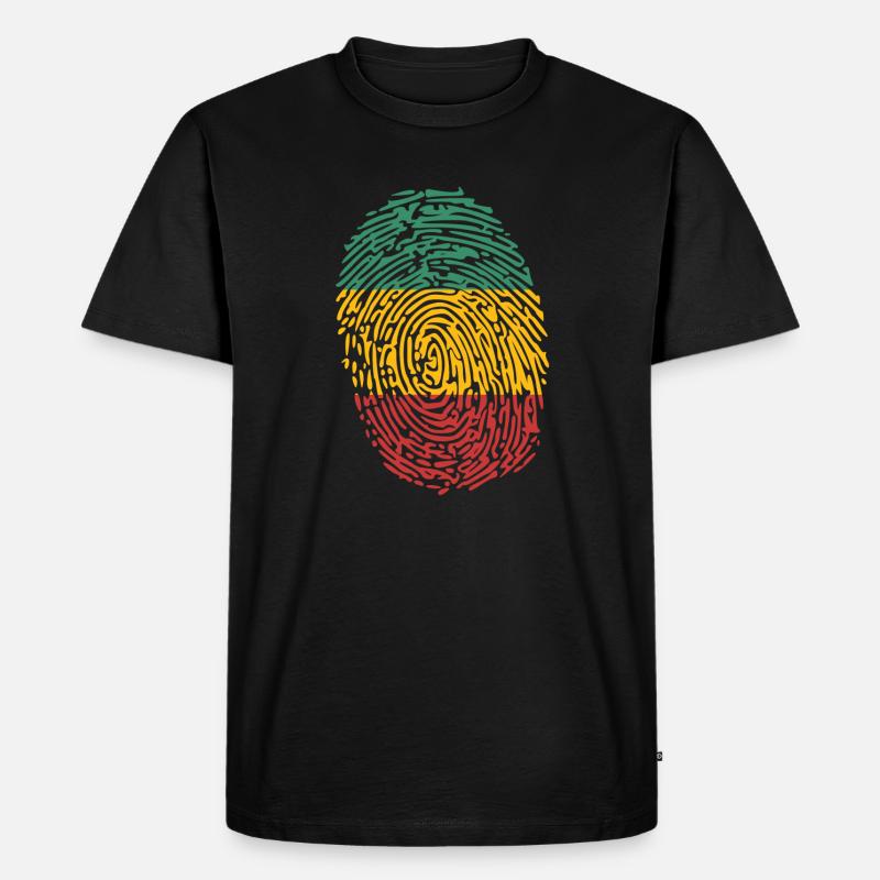 Rasta - Männer Premium Bio T-Shirt - Schwarz