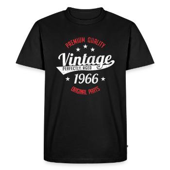 Millésime 1966 - T-shirt Premium bio Homme - noir - Devant - Nico (187cm)