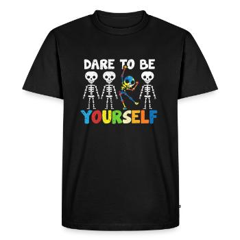 Autismus - Männer Premium Bio T-Shirt - Schwarz - Vorne - Nico (187cm)