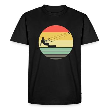 kiteboard - T-shirt Premium bio Homme - noir - Devant - Nico (187cm)