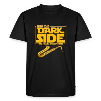 Saxophone Sax Saxophone Cadeau Instrument À Vent - T-shirt Premium bio Homme - noir - Devant - Nico (187cm)