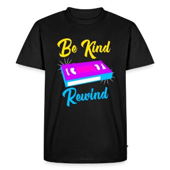 80s 80s Theme Party 1980 Cadeau VHS - T-shirt Premium bio Homme - noir - Devant - Nico (187cm)