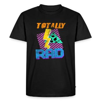Années 80 - T-shirt Premium bio Homme - noir - Devant - Nico (187cm)