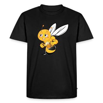 Bee beekeeper bees gift shirt - Men's Premium Organic T-Shirt - black - Front - Nico (187cm)
