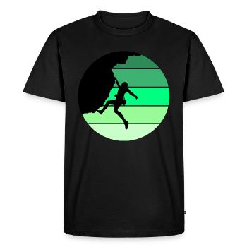 Escalade, Bouldern, Cadeau - T-shirt Premium bio Homme - noir - Devant - Nico (187cm)