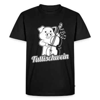 La troisième contrebasse de la gauche - Tuttischwein - T-shirt Premium bio Homme - noir - Devant - Nico (187cm)