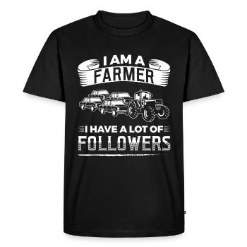 Je suis un fermier qui a un grand nombre de followers! Poison - T-shirt Premium bio Homme - noir - Devant - Nico (187cm)