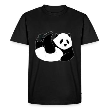 Funny Panda ! Big Panda Animal Cute Poison - T-shirt Premium bio Homme - noir - Devant - Nico (187cm)