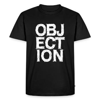 Arrêt de l'appel d'opposition - T-shirt Premium bio Homme - noir - Devant - Nico (187cm)