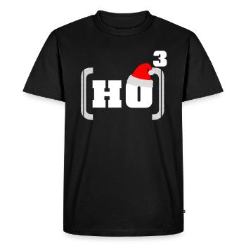 Hohoho Maths Noël - T-shirt Premium bio Homme - noir - Devant - Nico (187cm)