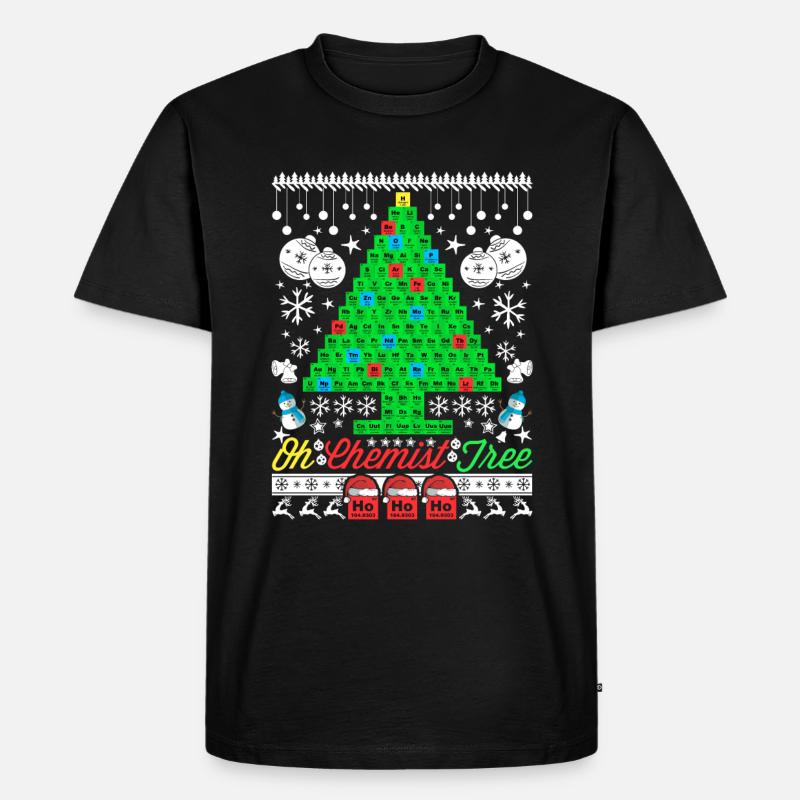Chemist Tree Chemists - Männer Premium Bio T-Shirt - Schwarz