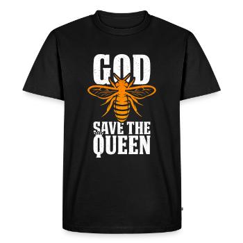 God Save The Queen - T-shirt Premium bio Homme - noir - Devant - Nico (187cm)