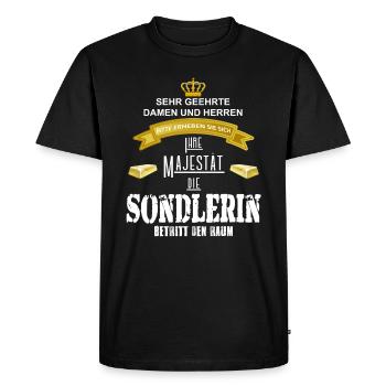 Magne Sondlerin - Sondeln - Sondeurs - Or - T-shirt Premium bio Homme - noir - Devant - Nico (187cm)
