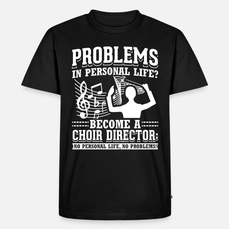 Choir Director - Männer Premium Bio T-Shirt - Schwarz