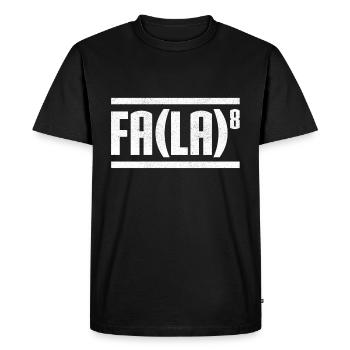 Fa La 8 Nerdy - T-shirt Premium bio Homme - noir - Devant - Nico (187cm)