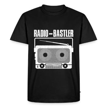 Radio hobbyist - Men's Premium Organic T-Shirt - black - Front - Nico (187cm)