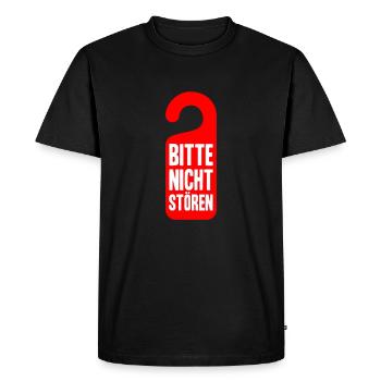 Do Not Disturb - S’il vous plaît ne pas déranger - T-shirt Premium bio Homme - noir - Devant - Nico (187cm)