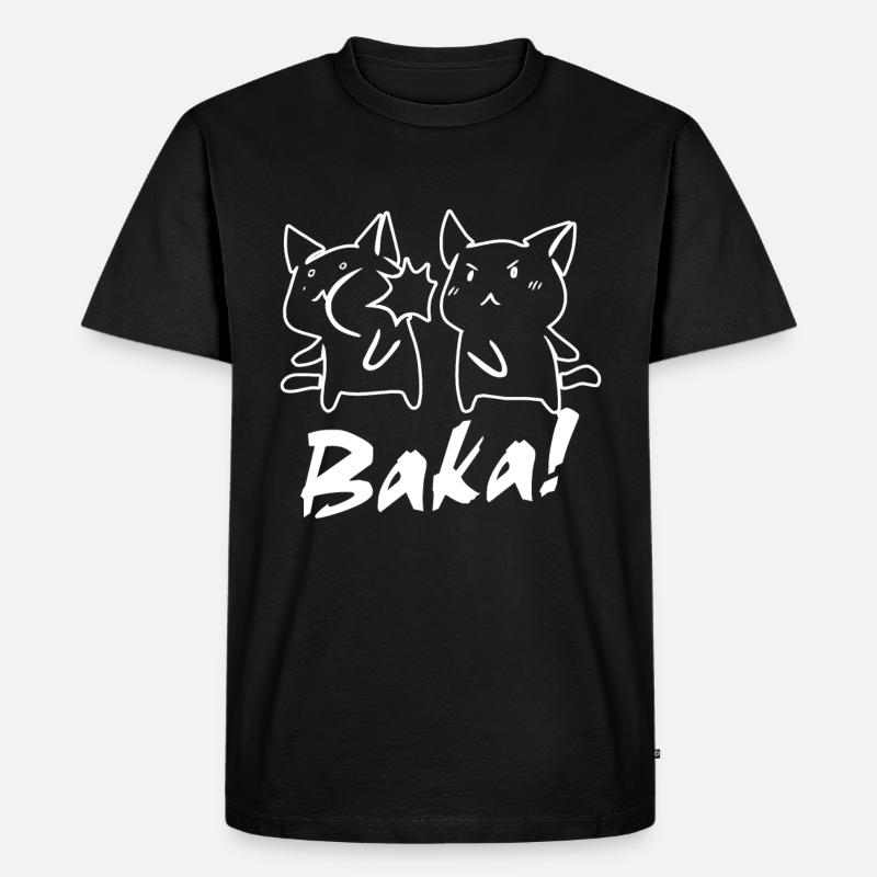 Baka Otaku - Männer Premium Bio T-Shirt - Schwarz
