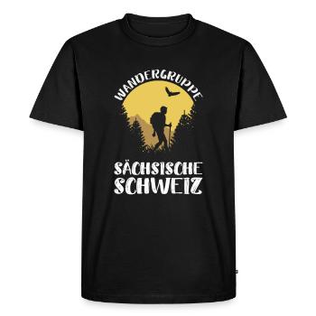 Saxon Switzerland bastide hiking Saxony gift - Men's Premium Organic T-Shirt - black - Front - Nico (187cm)