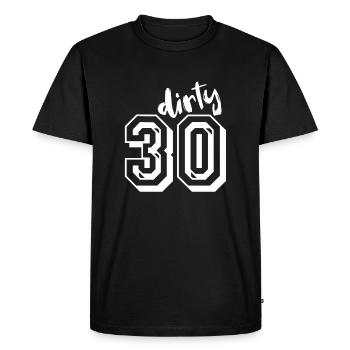 30 cadeau d'anniversaire disant idée cadeau drôle - T-shirt Premium bio Homme - noir - Devant - Nico (187cm)