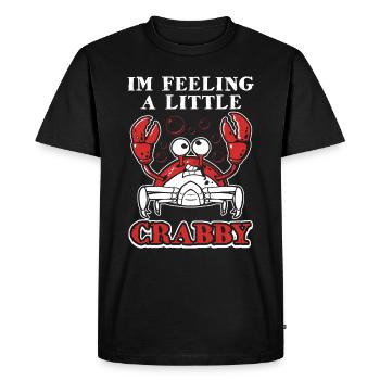 crabe crabe - T-shirt Premium bio Homme - noir - Devant - Nico (187cm)
