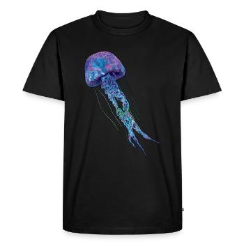 Best square jellyfish design online - Men's Premium Organic T-Shirt - black - Front - Nico (187cm)