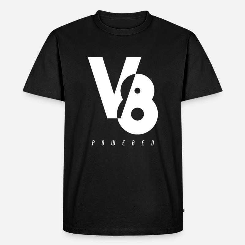 V8 Engine Motor Powered - T-shirt Premium bio Homme - noir