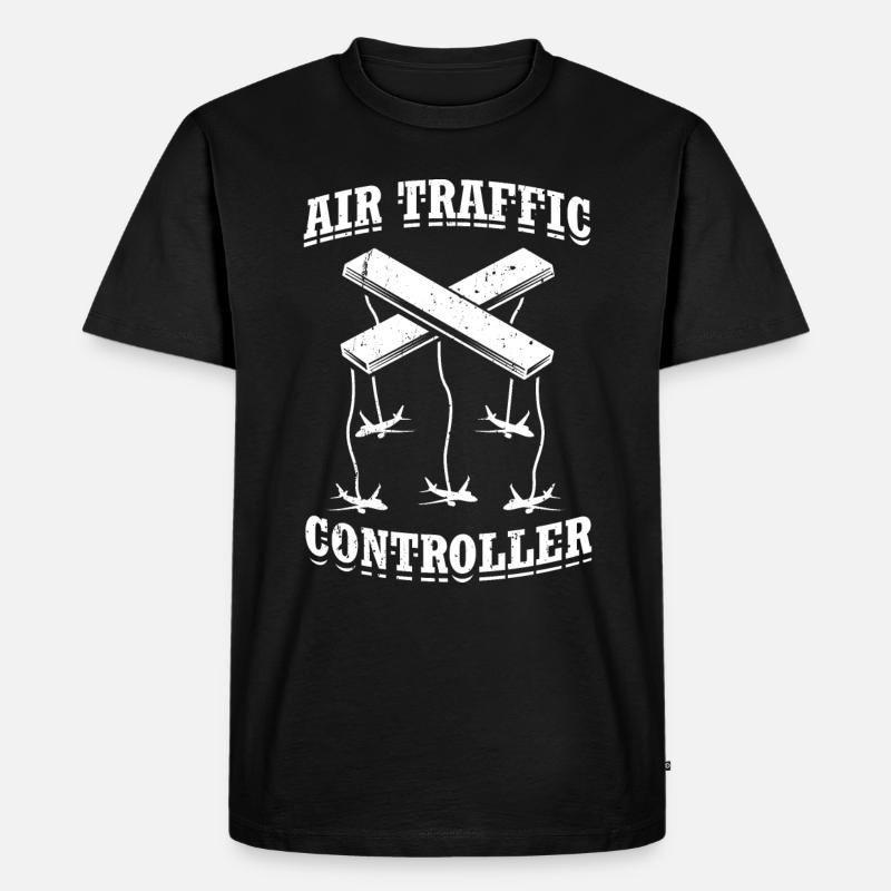 Air traffic controller - Men's Premium Organic T-Shirt - black