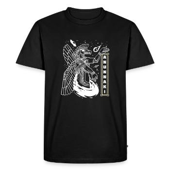 Astronautes extraterrestres anunnaki sumériens - T-shirt Premium bio Homme - noir - Devant - Nico (187cm)