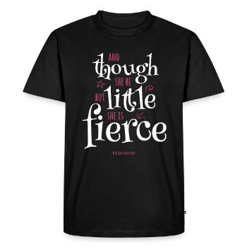 Though She Be But Little She Is Fierce Shakespeare - Men's Premium Organic T-Shirt - black - Front - Nico (187cm)