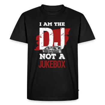 Je suis le DJ pas un jukebox - T-shirt Premium bio Homme - noir - Devant - Nico (187cm)